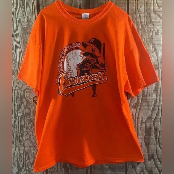 MLB Baltimore Orioles Baseball Tee Shirt 🧡⚾️🖤 - Picture 1 of 4